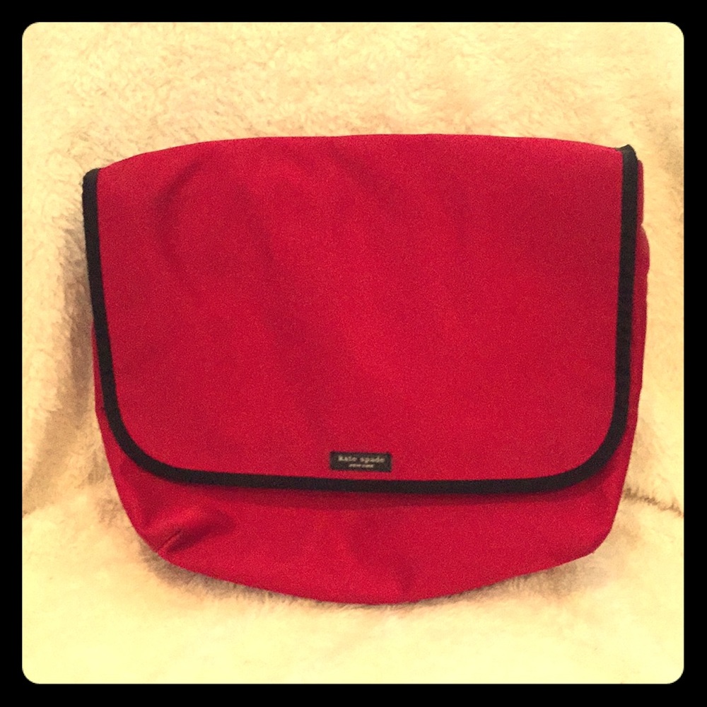 Vintage Kate Spade red satchel w/ adjustable strap
